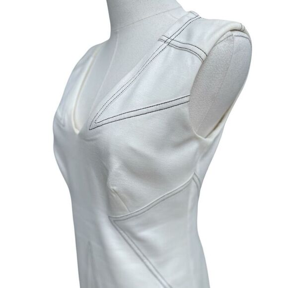 Laundry by Shelli Segal White British Flag Design Dress Size Small - Picture 3 of 7